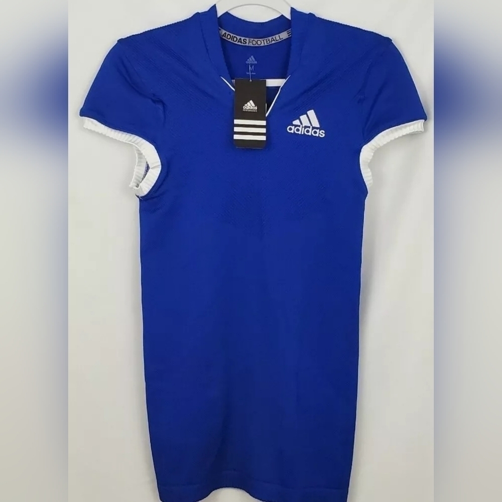 ADIDAS PRIMEKNIT A1 FOOTBALL JERSEY MEN'S SIZE M  ROYAL BLUE WHITE DQ3453 NEW